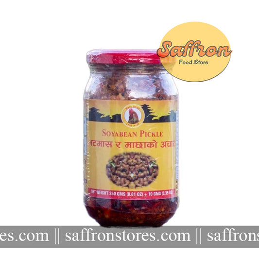 RATO BHALE Bhatmaas Sidra Pickle (Glass Jar)